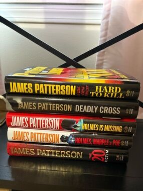 James Patterson Hardcover Book Set - Mixed Color Spines